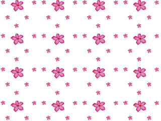 seamless pattern with pink flower.