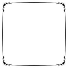 Fototapeta premium Border ornament pattern frame. Decorative Line Border Frame