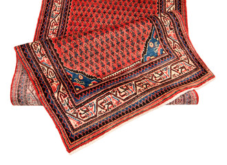 Old and modern Persian Colourful Arabesque and handmade carpet, rug gelim, and Gabbeh with the...