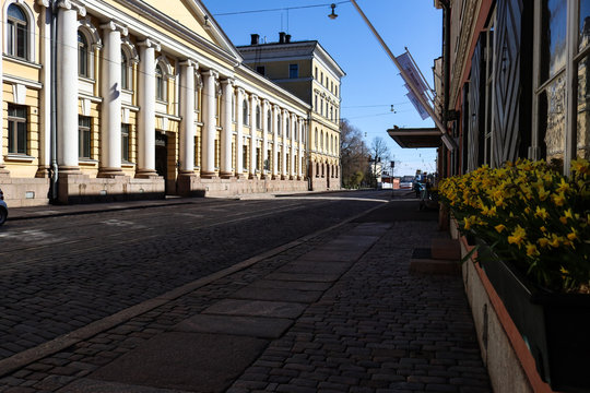 the street of the city