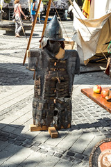 medieval knight armor and weapons