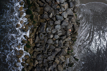 Naklejka premium Shoreline from above