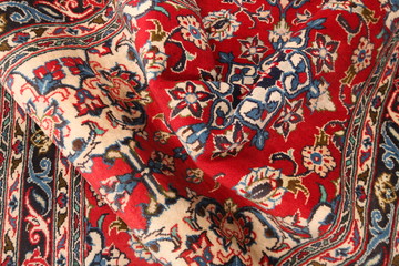 Old and modern Persian Colourful Arabesque and handmade carpet, rug gelim, and Gabbeh with the...