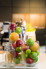 Fruits on kitchen