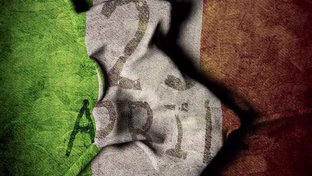 Stivale Italia, bandiera 25 Aprile.
