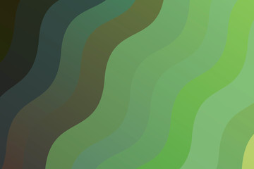 Green and purple waves vector background.