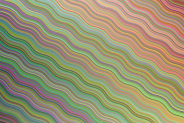 Green and red waves vector background.