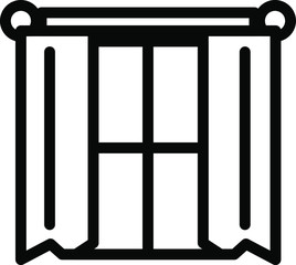 Window icon black and white. Enjoy your package.