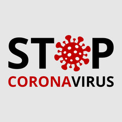 Pandemic stop novel Coronavirus outbreak COVID-19. Banner about the outbreak of coronavirus COVID-19.