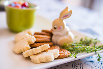 traditional Romanian orthodox Easter table 