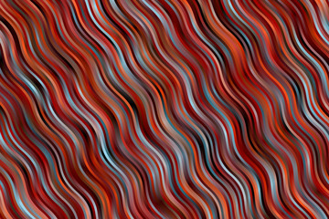 Red and yellow waves vector background.