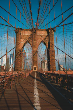 Fototapeta brooklyn bridge new york