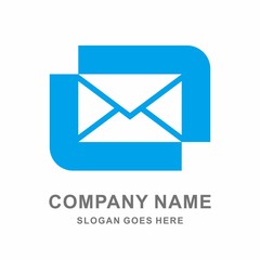 Envelope Message Icon Vector Logo Template