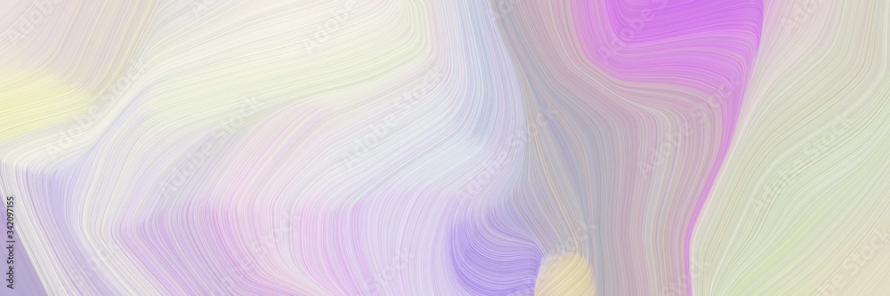 Poster smooth landscape orientation graphic with waves. modern soft swirl waves background illustration wit