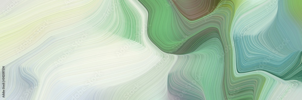 Poster smooth modern waves background design with pastel gray, light gray and dim gray color