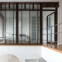 Bedroom with window wall