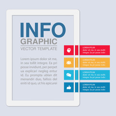 Vector iInfographic template for business, presentations, web design, 4 options.