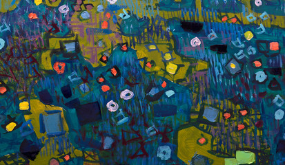 oil painting fragment, abstract illustration