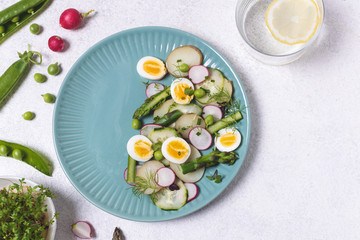 Healthy fresh detox vegetarian vegetable salad