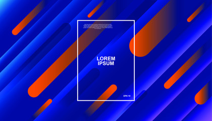 Trendy geometric background. Dynamic shapes composition. Eps10 vector.