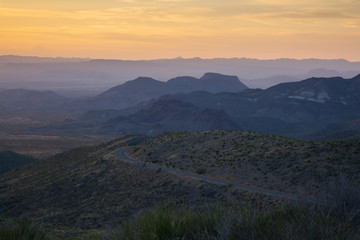 Obraz premium Desert Landscape at sunset