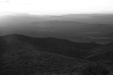 Mountains in Black and White