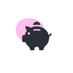 Piggy Bank -  Modern App Button