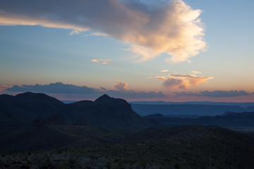 Sunset in the Southwestern Desert