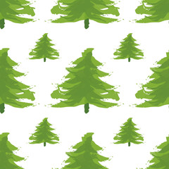 Creative Christmas Tree Pine. Xmas Forest Holiday Party