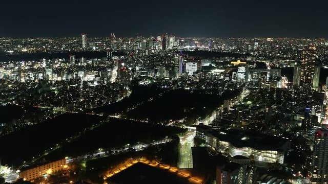 Time Lapse of Tokyo Night View 