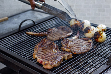 A Person cooking a Delicious barbecue on a grill