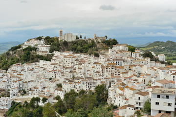 Obraz premium pueblo de Casares, Andalucía, España pueblos blancos de Andalucía 