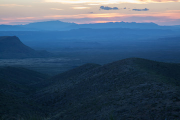 Sunset in the Southwestern Desert