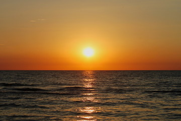 Obraz premium sunset over the Baltic Sea