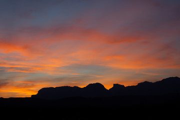 Sunset in the Desert