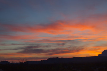 Sunset in the Desert