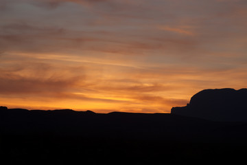 Sunset in the Desert