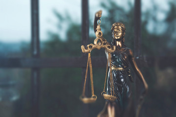 The Statue of Justice - lady justice or Iustitia