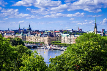 Gamla Stan landscape in Stockholm, Sweden