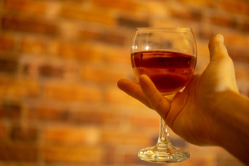 Rose blush wine glass toast cheers toasting celebration 