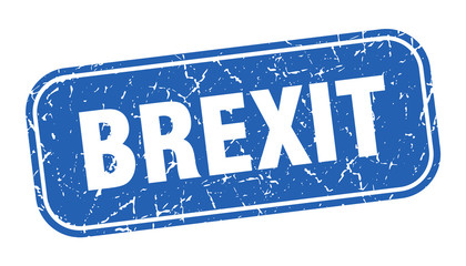 brexit stamp. brexit square grungy blue sign