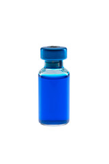 Colofull vaccine and medicine on white background