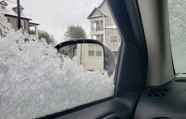 Iced Up Car Window