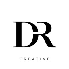 dr logo for company - obrazy, fototapety, plakaty