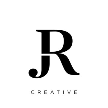 jr logo design vector
