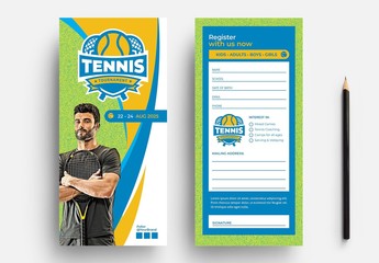 Tennis Event  Flyer Layout