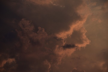 Sunset, sunrise with clouds, light rays and other dramatic effect.