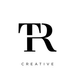 tr vector logo for company - obrazy, fototapety, plakaty