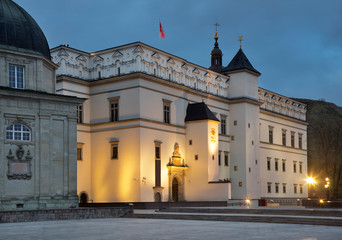 Fototapeta na wymiar Palace of the Grand Dukes of Lithuania in Vilnius. Lithuania