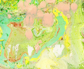 Abstract background oil stains of green color